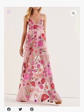 for love and lemons megan maxi dress For Love & Lemons Puff Sleeve Floral Maxi Dress